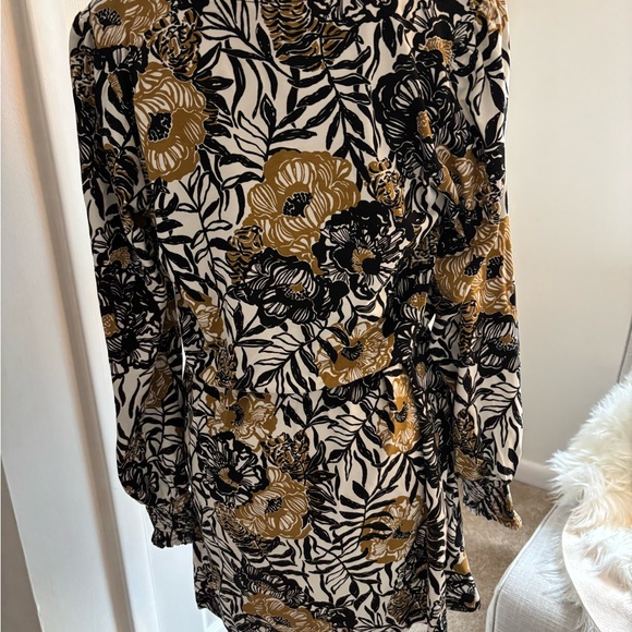 NWOT 🐆 Lilly Pulitzer Talley Onyx Peonies Floral Long Sleeve Dress Sz M - Picture 7 of 9